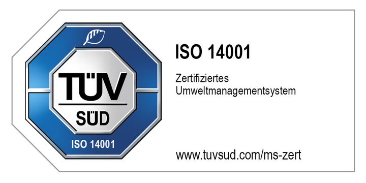 TÜV Süd ISO 12001 Zertifiziertes Umweltmanagementsystem