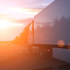 truck on road